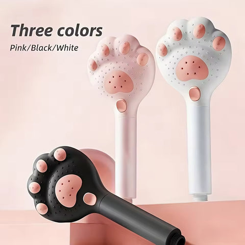 Cute Cat Paw Shower Head – High-Pressure Filtered, 3-Mode