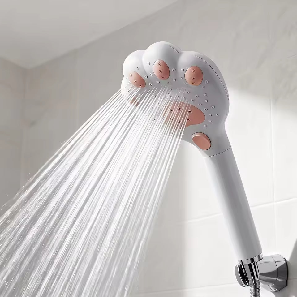 Cute Cat Paw Shower Head – High-Pressure Filtered, 3-Mode