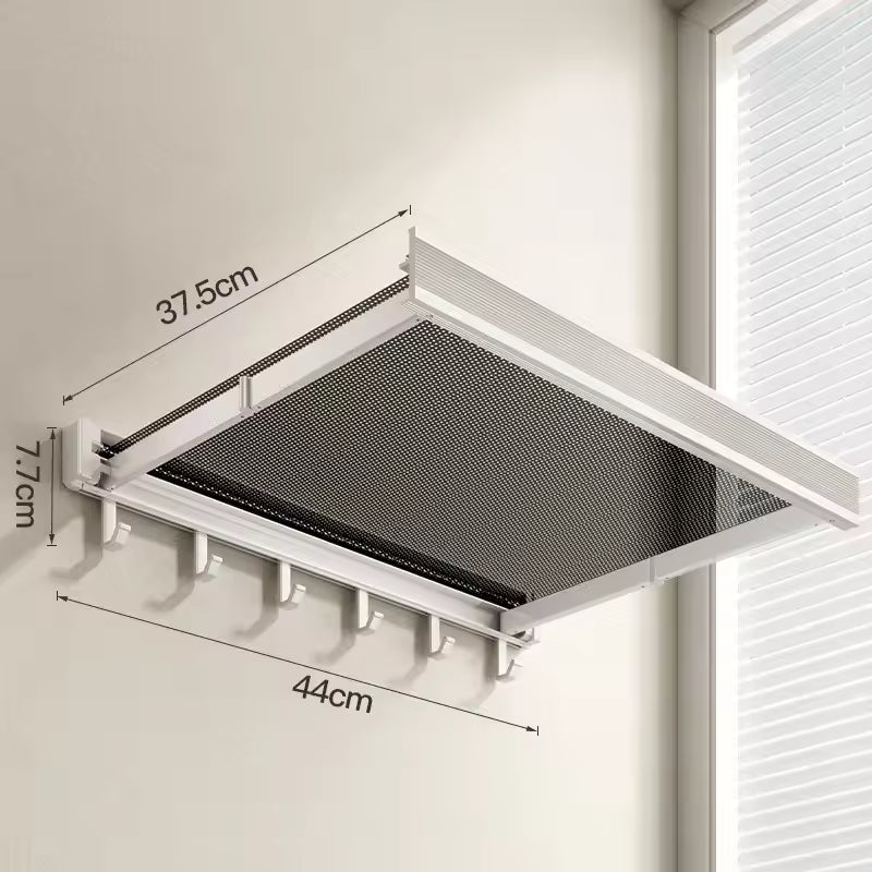 Retractable Folding Storage Rack – No-Drill Bathroom Shelf