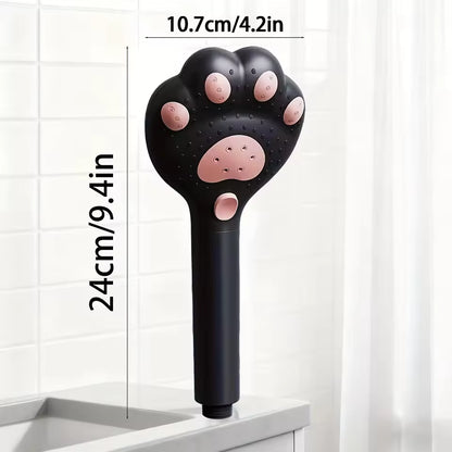 Cute Cat Paw Shower Head – High-Pressure Filtered, 3-Mode